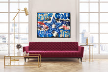 Load image into Gallery viewer, DOPED OUT M &#39;Dallas Cowboys&#39; Original on Canvas - Signari Gallery 