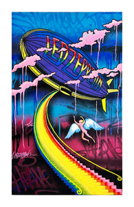 DOPED OUT M 'Stairway to Heaven' Original on Wrapped Canvas - Signari Gallery 
