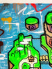 DOPED OUT M 'Super Mario Map Graffiti XL' (2023) Original on Canvas - Signari Gallery 