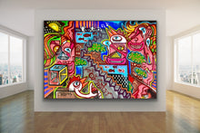 Load image into Gallery viewer, DOPED OUT M &#39;Think Outside the Box XXL&#39; (2023) Original on Canvas - Signari Gallery 