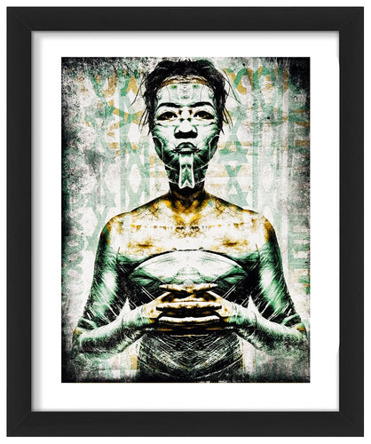 EDDIE COLLA 'Analogue' (2021) Framed Original Oversized Sticker - Signari Gallery 