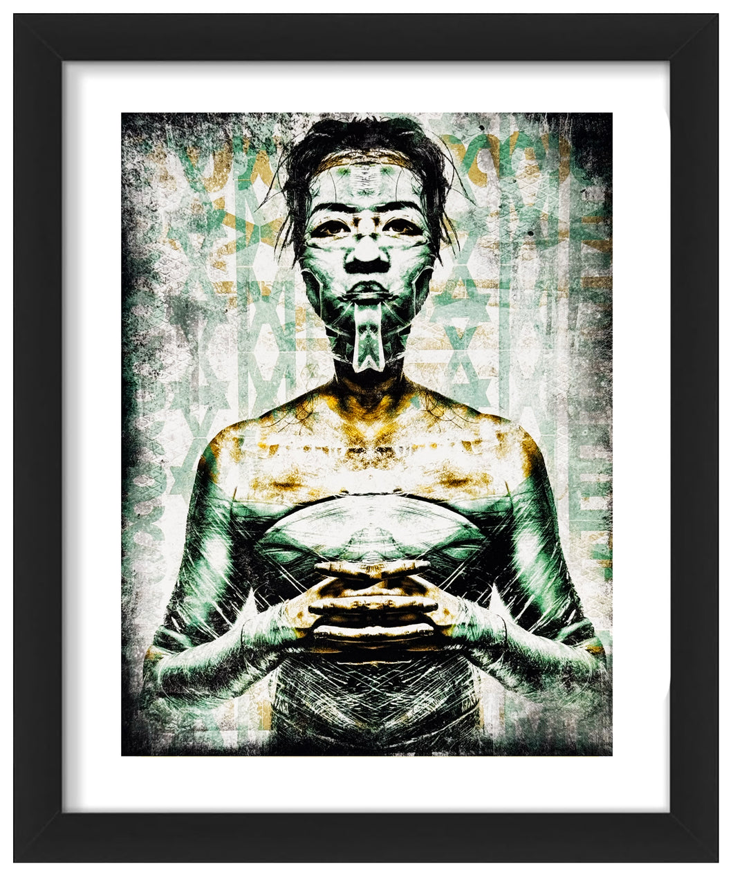 EDDIE COLLA 'Analogue' (2021) Framed Original Oversized Sticker - Signari Gallery 