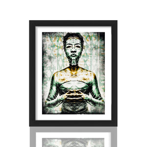 EDDIE COLLA 'Analogue' (2021) Framed Original Oversized Sticker - Signari Gallery 