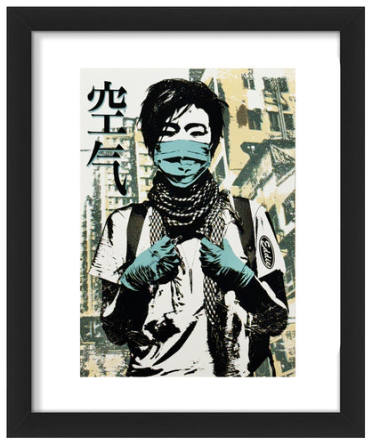 EDDIE COLLA 'Arrested Motion' (2018) Framed Original Sticker/Decal - Signari Gallery 