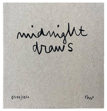 Load image into Gallery viewer, EDGAR PLANS &#39;Midnight Draws&#39; Signed Book + Hand-Drawn Sketch - Signari Gallery 