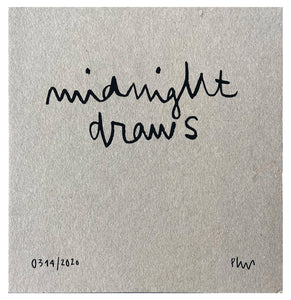 EDGAR PLANS 'Midnight Draws' Signed Book + Hand-Drawn Sketch - Signari Gallery 