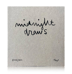 EDGAR PLANS 'Midnight Draws' Signed Book + Hand-Drawn