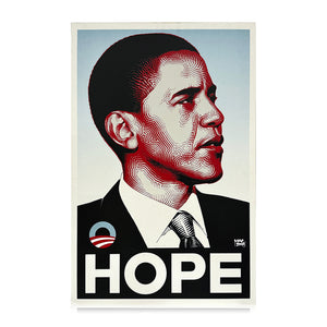 EL MAC 'Obama: Hope' (2008) Rare Original (Mounted) Offset Lithograph