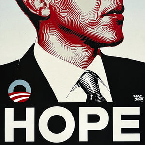 EL MAC 'Obama: Hope' (2008) Rare Original (Mounted) Offset Lithograph