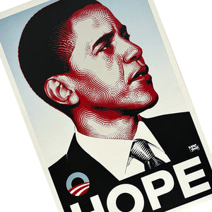 EL MAC 'Obama: Hope' (2008) Rare Original (Mounted) Offset Lithograph