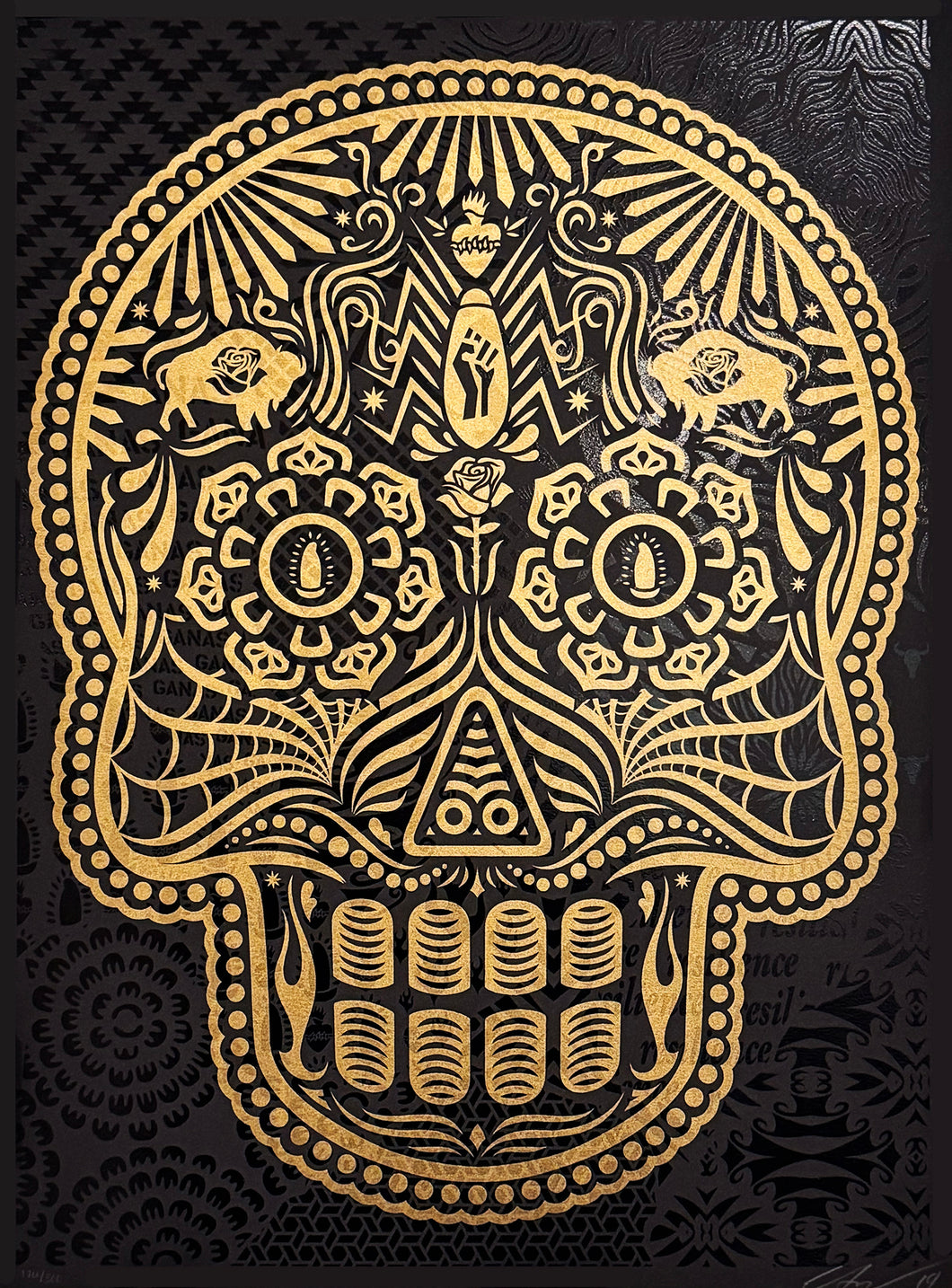 ERNESTO YERENA 'Day of the Dead Calavera' (2019) Screen Print