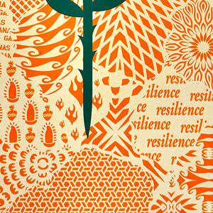 ERNESTO YERENA 'Dignity Rose Ganas Collage' (2020) Rare Screen Print - Signari Gallery 