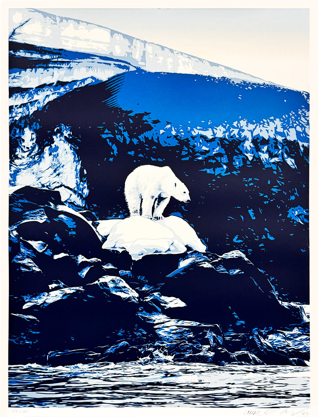 ERNESTO YERENA 'Polar Bear' (2023) Screen Print