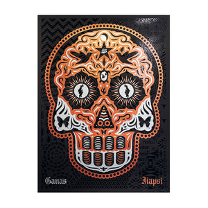 ERNESTO YERENA 'Yaqui Day of the Dead' (2020) Screen Print (copper)