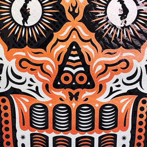 ERNESTO YERENA 'Yaqui Day of the Dead' (2020) Screen Print (copper)