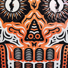Load image into Gallery viewer, ERNESTO YERENA 'Yaqui Day of the Dead' (2020) Screen Print (copper/silver)