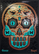 Load image into Gallery viewer, ERNESTO YERENA 'Yaqui: Day of the Dead' (2020) Screen Print (AP) (copper/turquoise)
