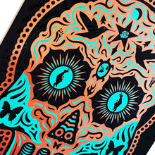 Load image into Gallery viewer, ERNESTO YERENA 'Yaqui: Day of the Dead' (2020) Screen Print (AP) (copper/turquoise)