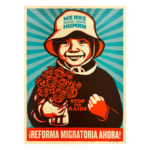 Load image into Gallery viewer, ERNESTO YERENA x SHEPARD FAIREY &#39;Immigration Reform Girl&#39; (2009) Rare Offset Lithograph