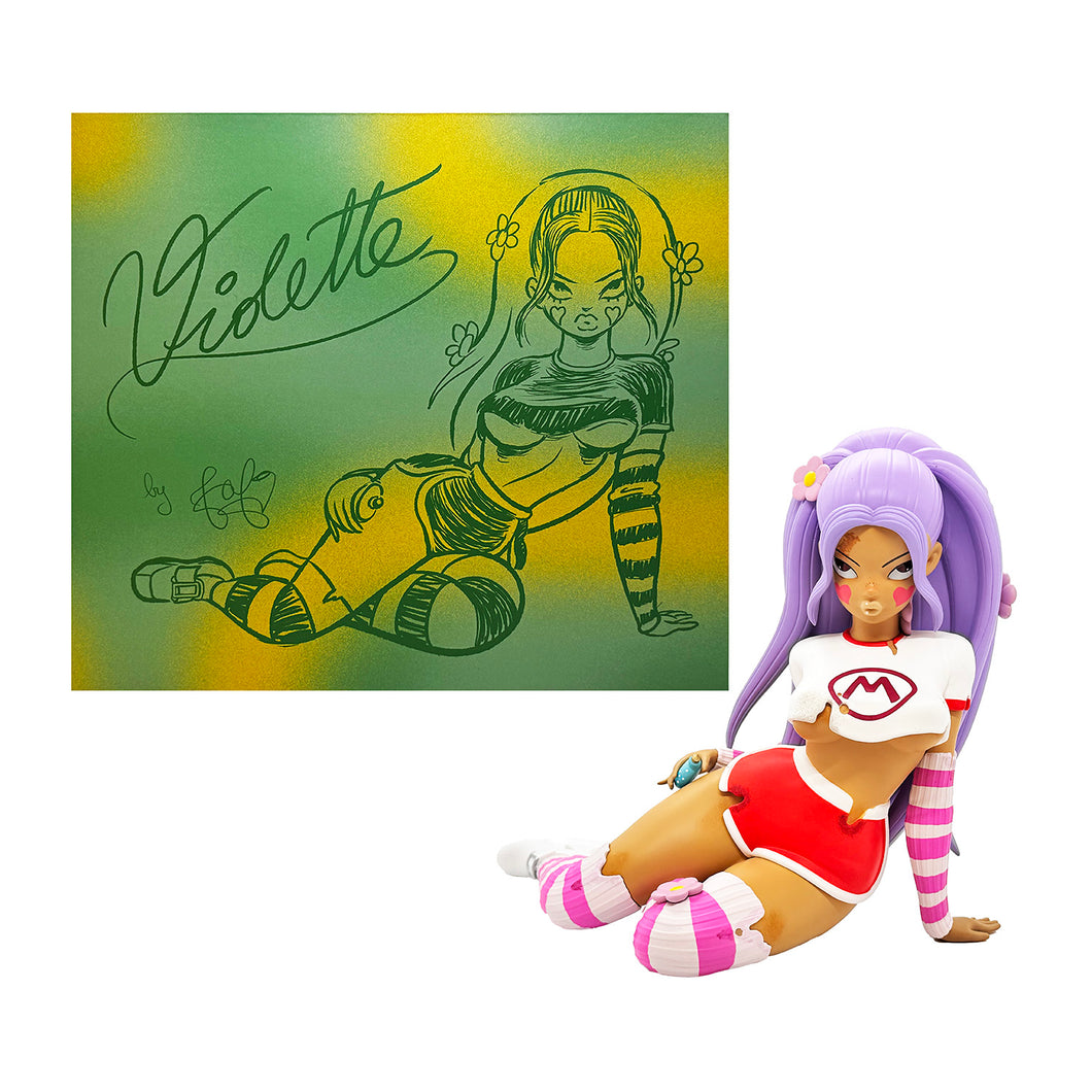 FAFI x 3D Retro 'Violette' (2024) Designer Vinyl Art Figure