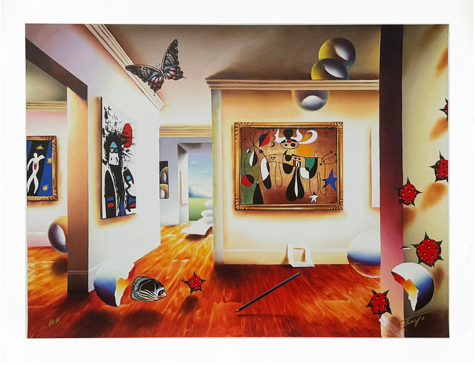 FERJO 'Homage to Miro' (2001) Rare Artist Proof Giclee on Canvas