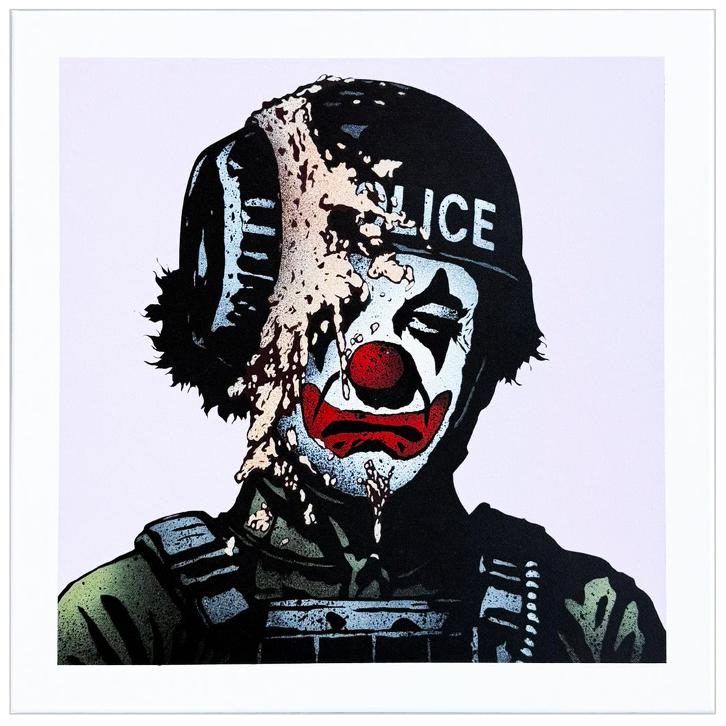 FAKE 'Clown World' (2025) Original Spray Paint on Canvas