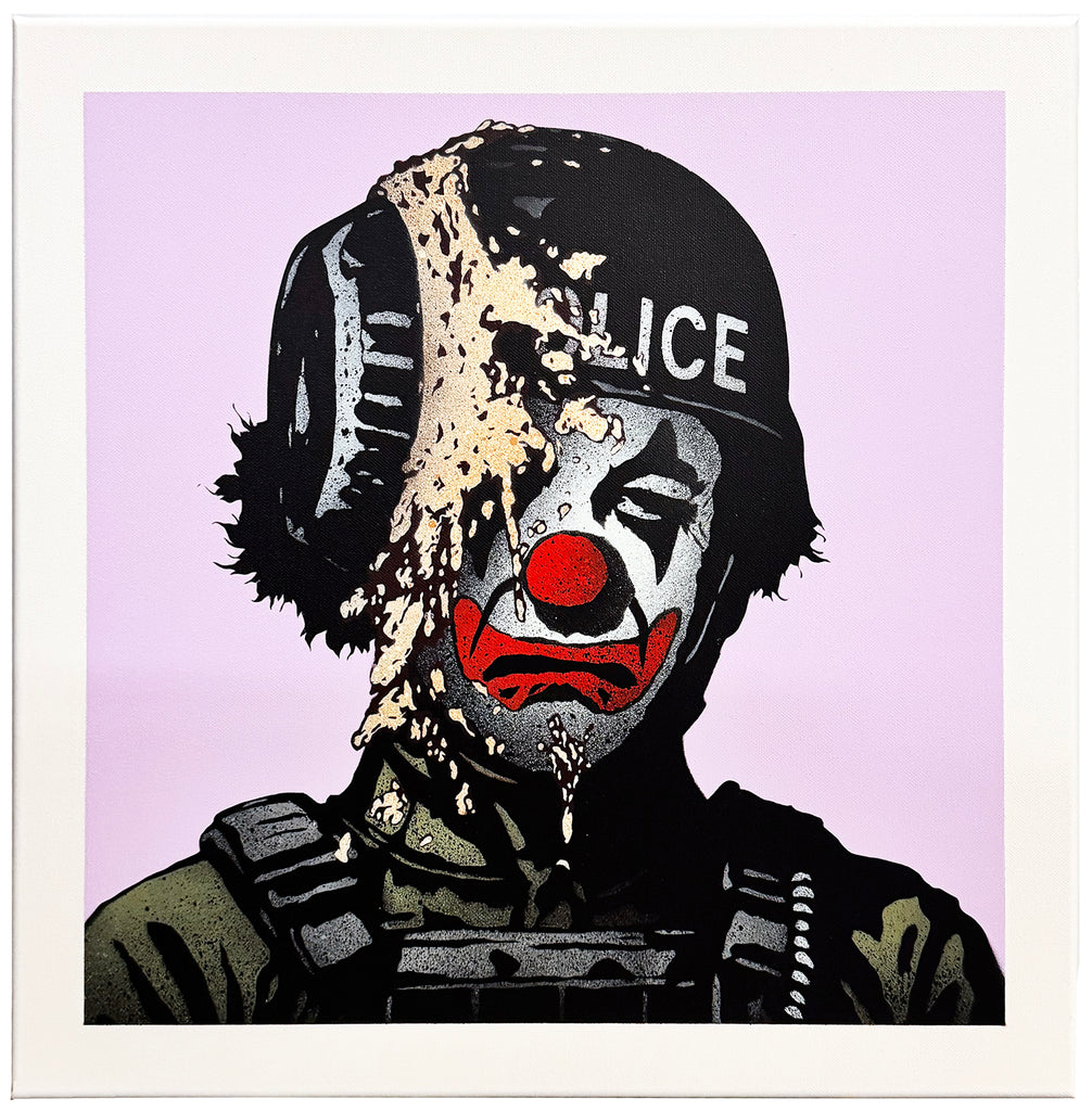 FAKE 'Clown World' (2025) Original Spray Paint on Canvas