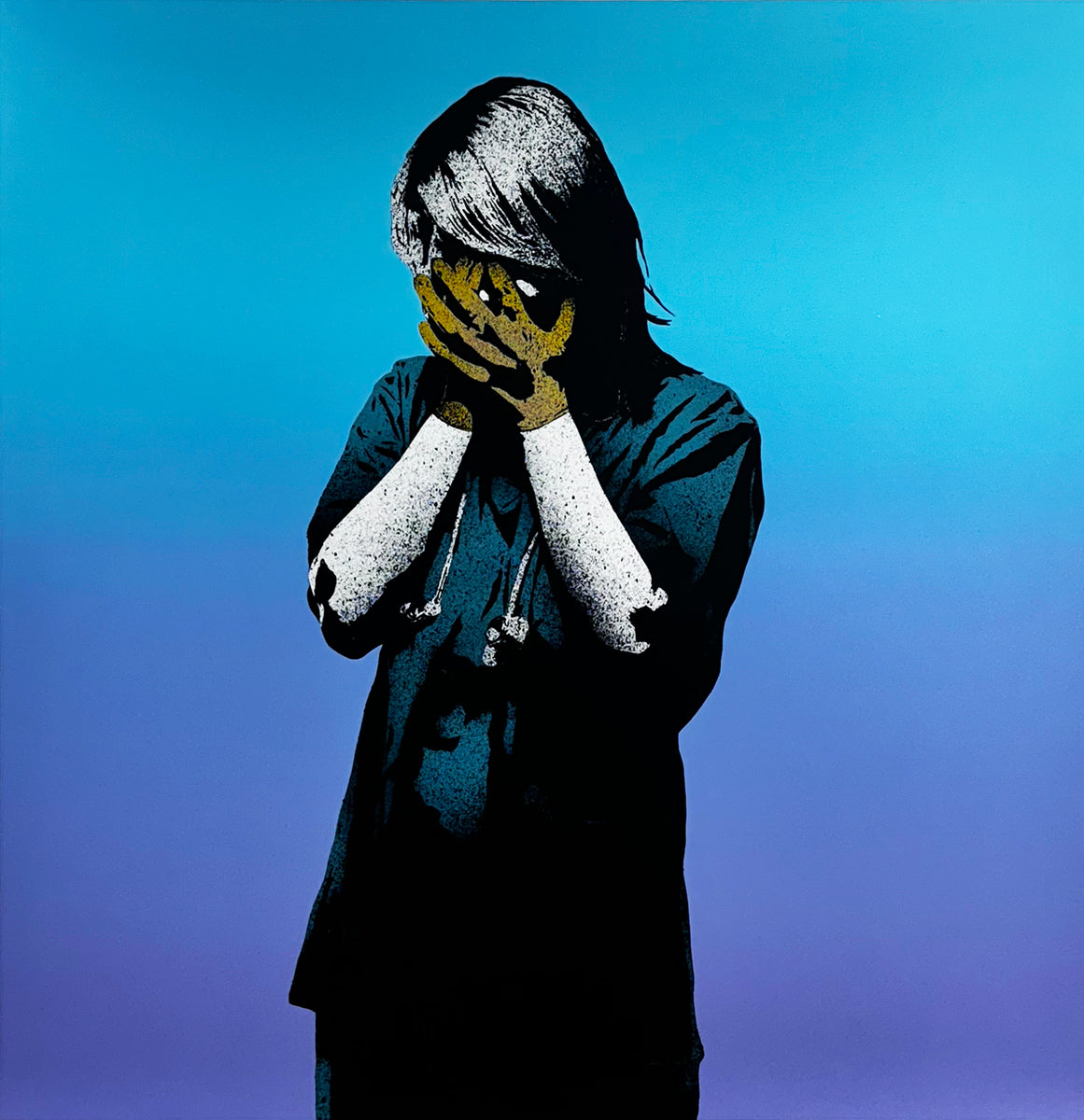 FAKE 'Code Black' (2021) 7-color Screen Print (blue) | Signari Gallery