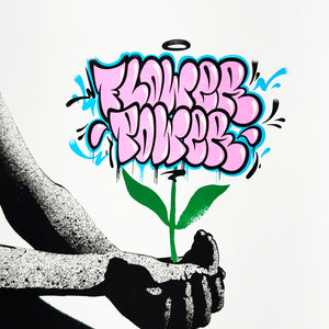 FAKE 'Flower Power' (2024) 5-Color Screen Print (pink)
