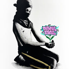 Load image into Gallery viewer, FAKE 'Flower Power' (2024) 5-Color Screen Print (purple) - Signari Gallery 