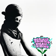 Load image into Gallery viewer, FAKE 'Flower Power' (2024) 5-Color Screen Print (purple) - Signari Gallery 