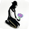 FAKE 'Flower Power' (2024) 5-Color Screen Print (purple) - Signari Gallery 