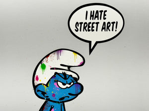 FAKE 'I Hate Street Art' (2019) Hand-Embellished Giclée Print - Signari Gallery 