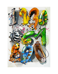FANAKAPAN 'Animal Numbers' (2021) Giclée Print - Signari Gallery 