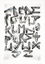Load image into Gallery viewer, FANAKAPAN &#39;Chrome 7&#39;s A-Z&#39; (2020) Hand-Finished Screen Print (#18) - Signari Gallery 