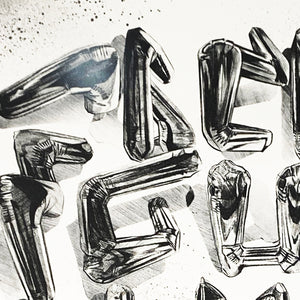 FANAKAPAN 'Chrome 7's A-Z' (2020) Hand-Finished Screen Print (#18/30) - Signari Gallery 