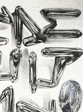 Load image into Gallery viewer, FANAKAPAN &#39;Chrome 7&#39;s A-Z&#39; (2020) Hand-Finished Screen Print (#18) - Signari Gallery 