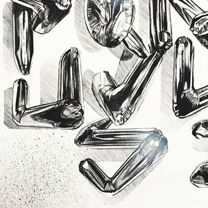 FANAKAPAN 'Chrome 7's A-Z' (2020) Hand-Finished Screen Print (#18/30) - Signari Gallery 