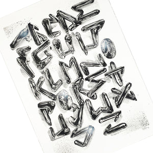 FANAKAPAN 'Chrome 7's A-Z' (2020) Hand-Finished Screen Print (#18/30) - Signari Gallery 