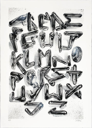 FANAKAPAN 'Chrome 7's A-Z' (2020) Hand-Finished Screen Print (#19) - Signari Gallery 