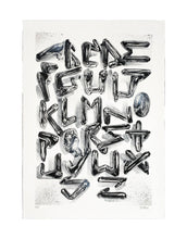 Load image into Gallery viewer, FANAKAPAN &#39;Chrome 7&#39;s A-Z&#39; (2020) Hand-Finished Screen Print (#19) - Signari Gallery 