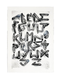 FANAKAPAN 'Chrome 7's A-Z' (2020) Hand-Finished Screen Print (#19) - Signari Gallery 