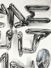 Load image into Gallery viewer, FANAKAPAN &#39;Chrome 7&#39;s A-Z&#39; (2020) Hand-Finished Screen Print (#19) - Signari Gallery 