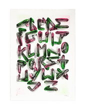 Load image into Gallery viewer, FANAKAPAN &#39;Chrome 7&#39;s A-Z&#39; (2020) Hand-Finished Screen Print - Signari Gallery 