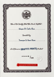 FANAKAPAN x NUNO VIEGAS 'Weapon of Choice' Screen Print (85) - Signari Gallery 