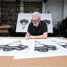 Load image into Gallery viewer, FIN DAC 'C4-Cybrid' (2024) Hand-Embellished Lithograph (blue) - Signari Gallery 