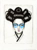 FIN DAC 'C4-Cybrid' (2024) Hand-Embellished Lithograph (blue) - Signari Gallery 