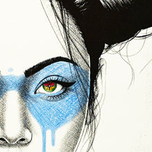 Load image into Gallery viewer, FIN DAC 'C4-Cybrid' (2024) Hand-Embellished Lithograph (blue) - Signari Gallery 