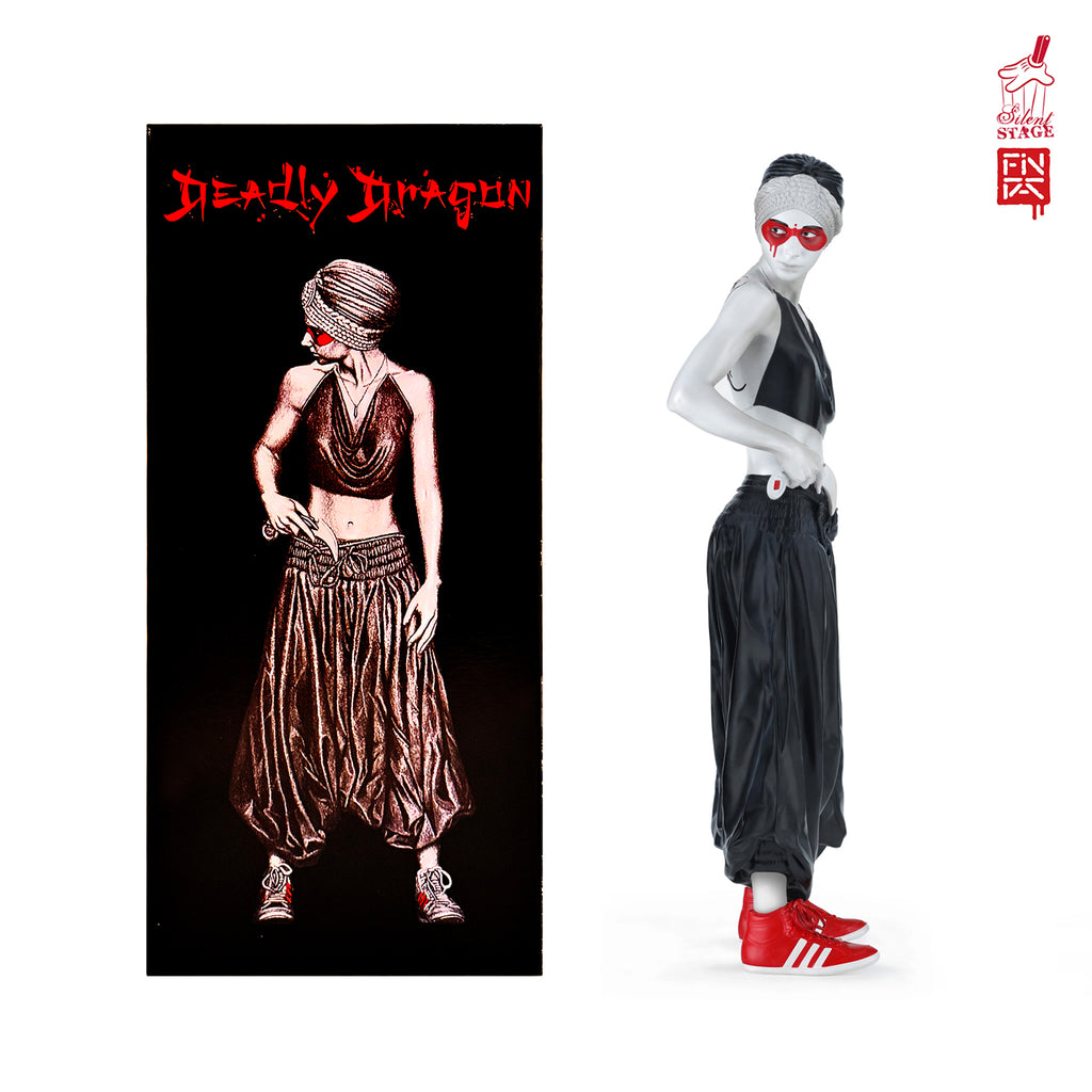 FIN DAC 'Deadly Dragon' (2024) Rare Designer Art Resin Sculpture - Signari Gallery 