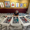 FIN DAC 'Kurai Neko' (2026) Hand-Finished Giclee Print (red) - Signari Gallery 